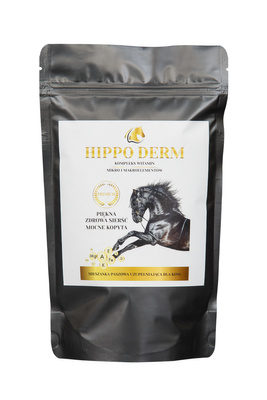 LAB-V Hippo Derm - Mieszanka Paszowa Uzupełniająca Mineralna Dla Koni Na Wzmocnienie Kopyt, Włosów i Skóry 0,5kg