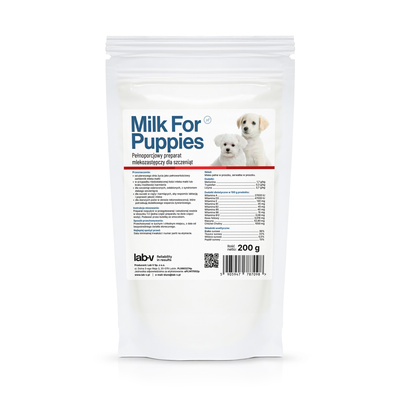 Lab-v Mleko dla szczeniąt – pełnowartościowy preparat mlekozastępczy 200 g
