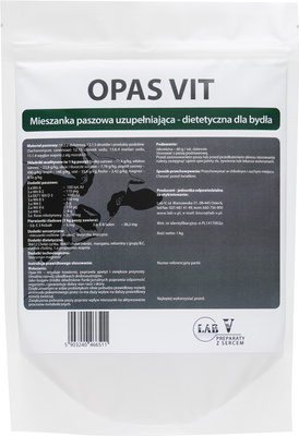 Lab-v Opas Vit - Mieszanka paszowa uzupełniająca dietetyczna dla bydła 1 kg