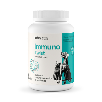 Immuno Twist – wsparcie naturalnej odporności i witalności dla psów i kotów 60 kapsułek twist off